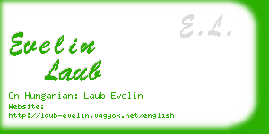 evelin laub business card